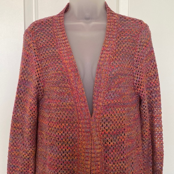 Duster Length Loose Knit Cardigan - Picture 1 of 11